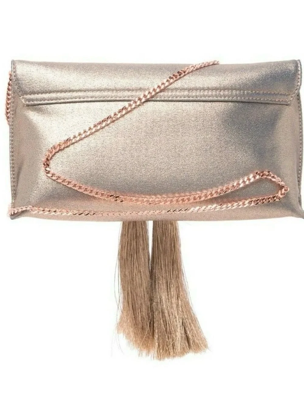 Ted Baker - KATHIE- Satin Brocade Tassel Clutch - Rose Gold -MSRP - $129